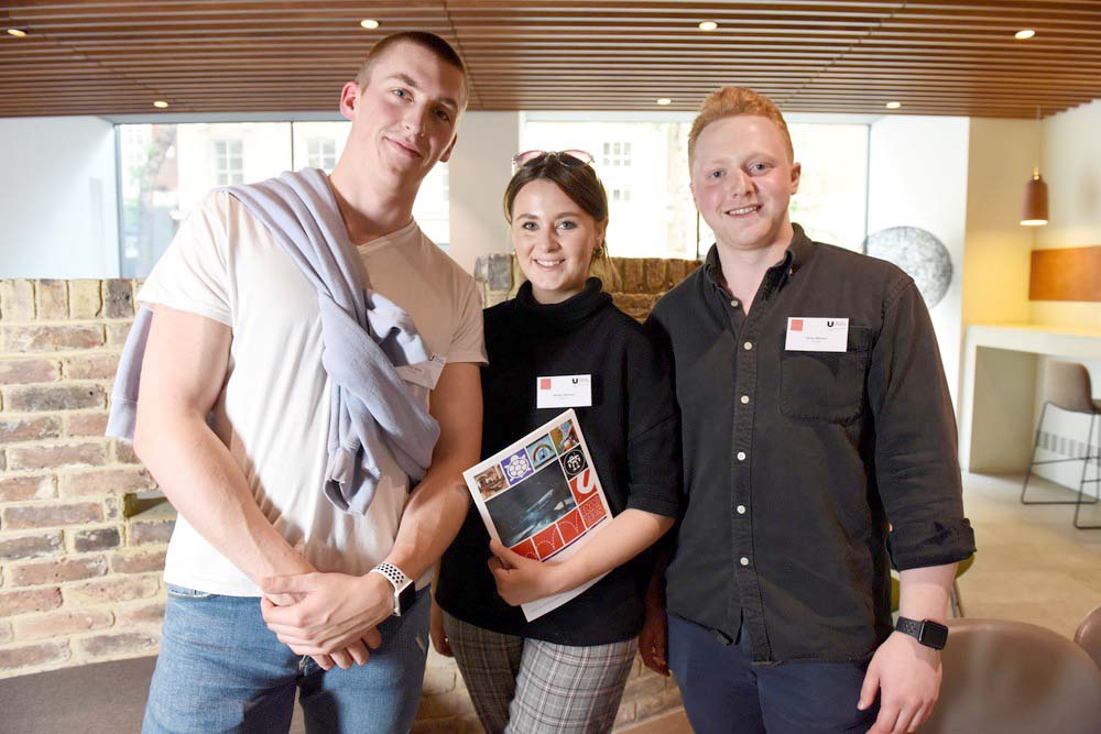  @TeessideUni Alumni Bethan Williams, James Weston & Oliver Hallas  