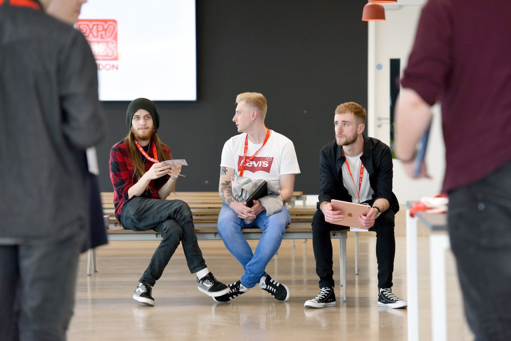  Max Shipley, Chris Palin and Kieran Froom just before the screening of their work 