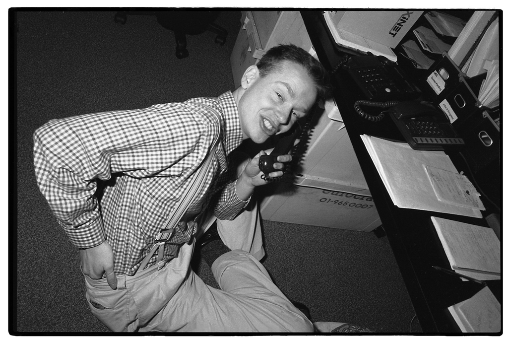  Justin Working WIthout His Chair  